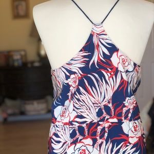 J.Crew silk camellia flower dress
